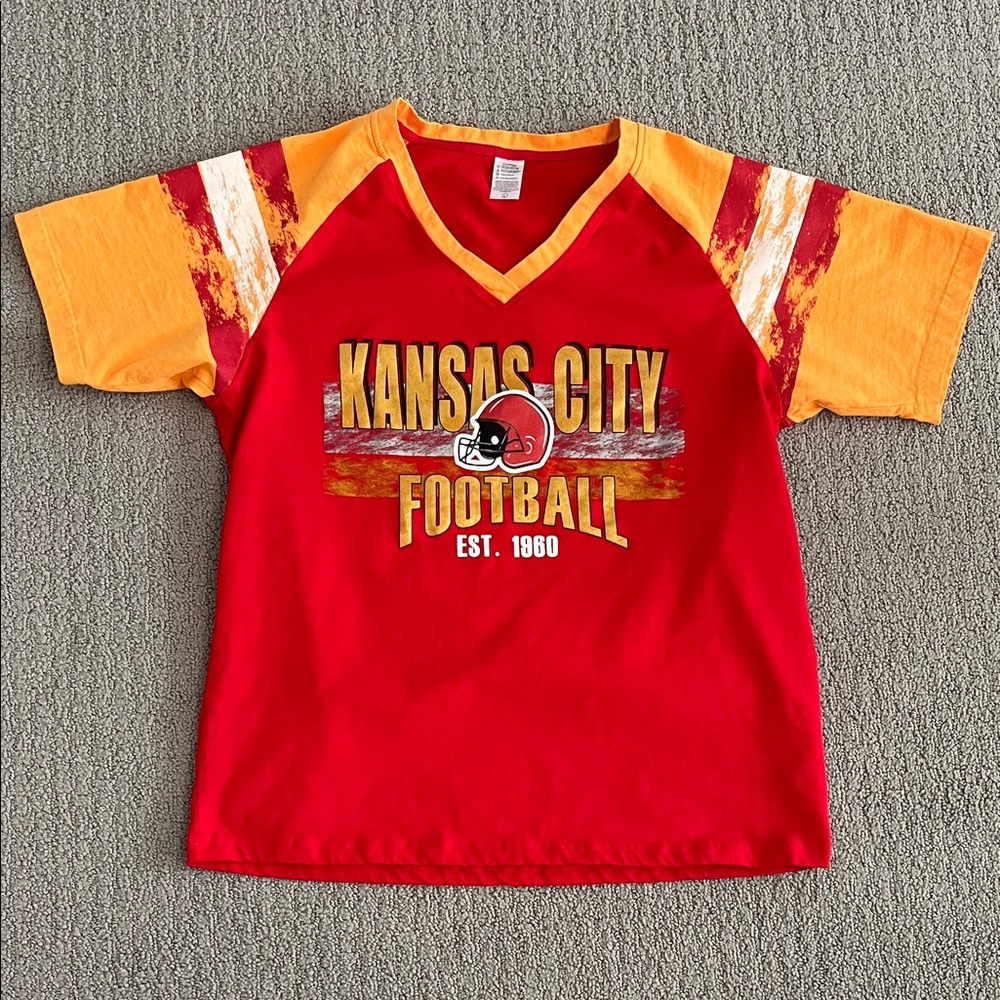 🩷 Women’s Large Kansas City Chiefs Football Shirt Stretchy